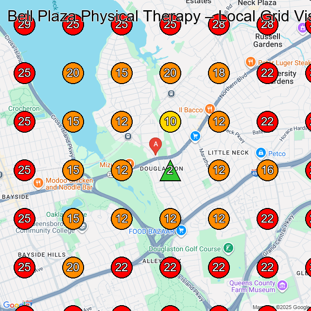 Bell Plaza Physical Therapy GeoGrid visibility map for Physical Therapist in Little Neck